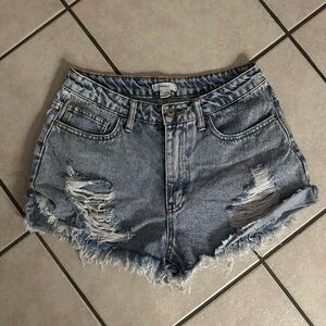 Denim shorts